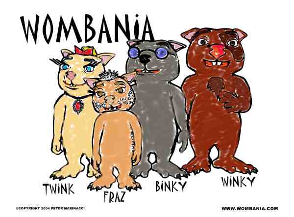 Wombie Picture colored by the Wombies from Wombania