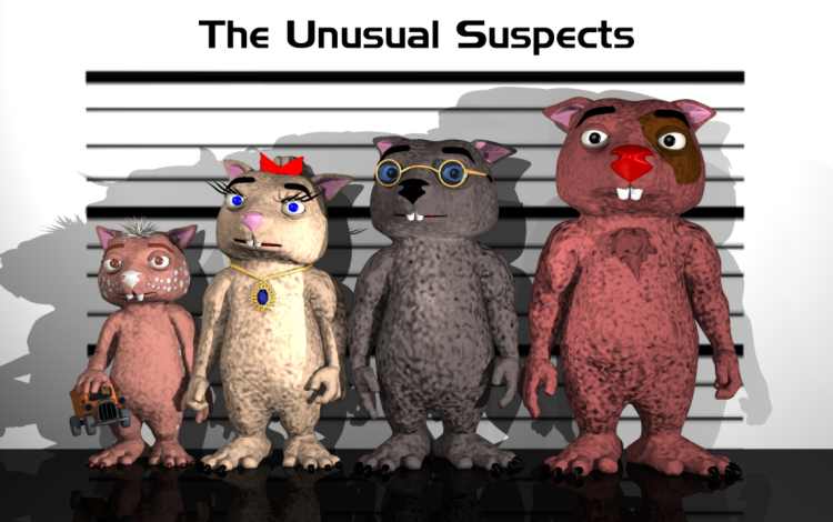 Unusual Suspects: The Wombie Line-up Poster