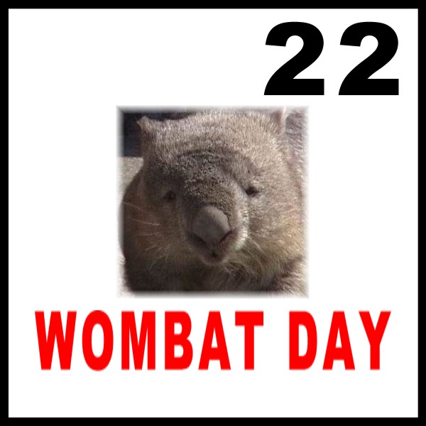 Wombat Day Sticker version 1